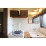 実験用シンクで造作洗面