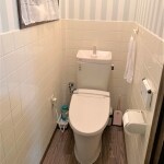 腰壁タイルはそのままにトイレ交換工事