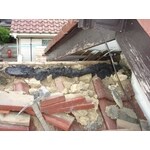 屋根　棟の修理