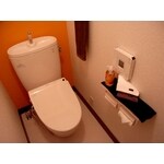 カラーがポイントのトイレリフォーム