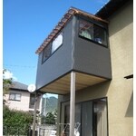 風通しの良いベランダ