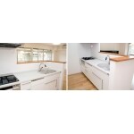 スケルトンリフォームでキッチンを部屋のど真ん中へ