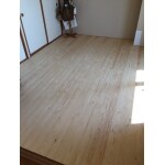 マンションの和室に無垢フローリングを張りました。