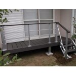 安全面を考慮したウッドデッキ
