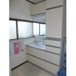 収納力のたっぷりの洗面化粧台
