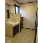 広い洗面を有効活用