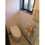 洗面も兼ね備えたアイディアトイレ