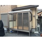 雨の日でも洗濯物が干せるエクステリア