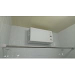 換気扇の穴を利用して浴室換気乾燥暖房機を取付