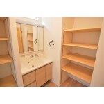 【新築】収納スペースを確保した洗面室