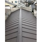 和瓦から立平葺き屋根へ（軽量化）
