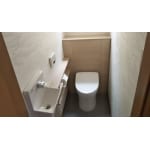 すっきりデザインのトイレ