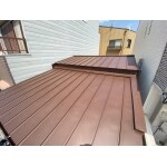 大阪市生野区　瓦屋根から立平葺きＧＬ鋼板へ