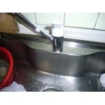 台所水栓の交換工事