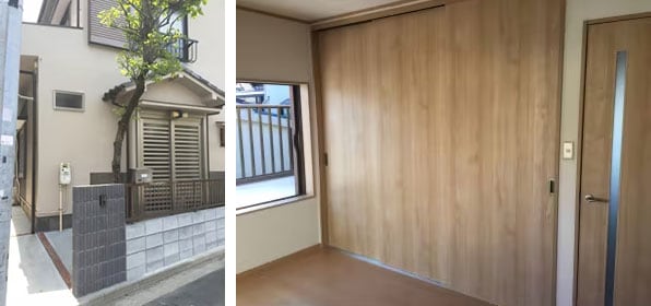 玄関と洋室