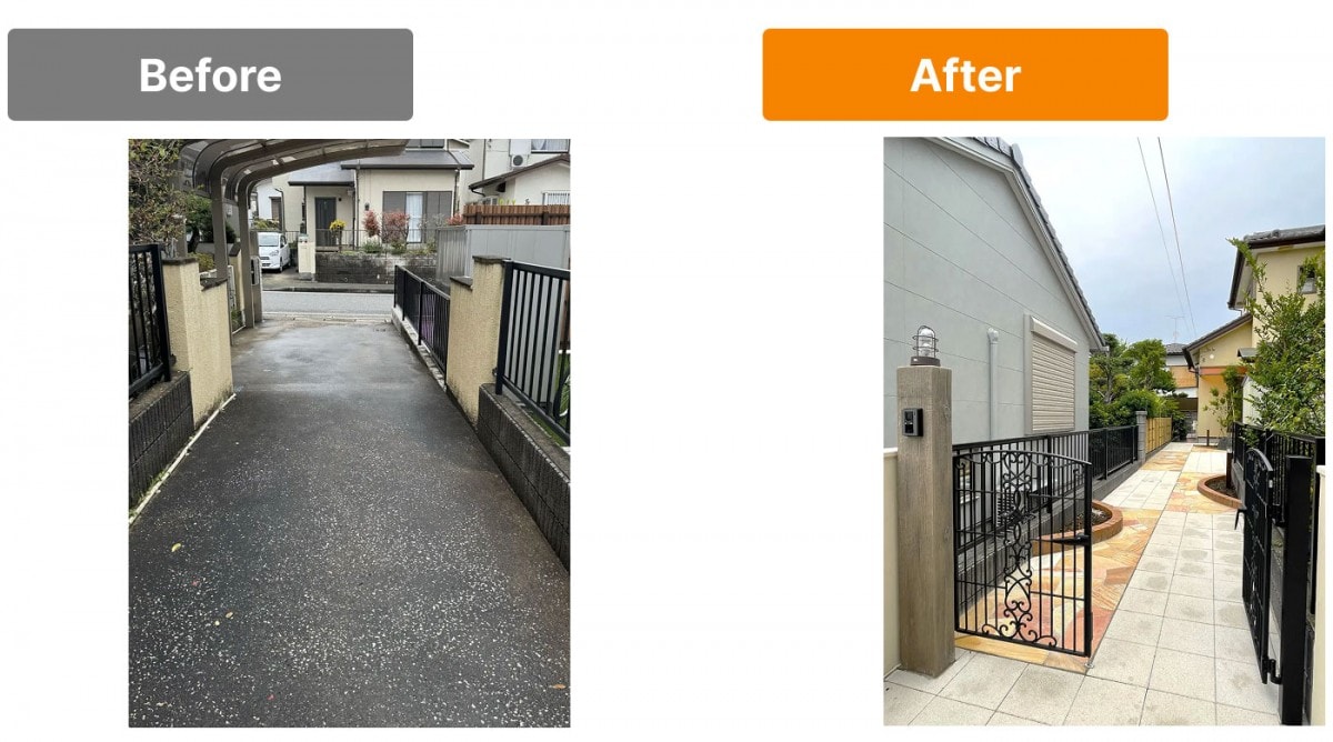 before afterの写真