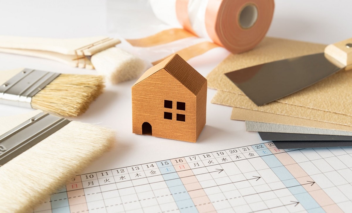 塗装工事の工程管理のイメージ