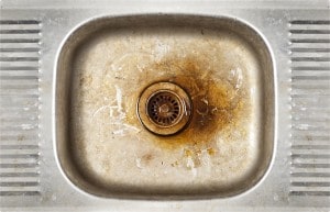 grunge old dirty sink