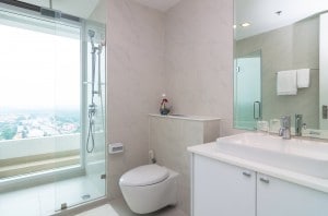BANGKOK, THAILAND - APRIL 23 :  Luxury Interior bathroom of My r