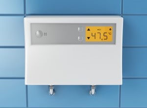 Water heater in bathroom