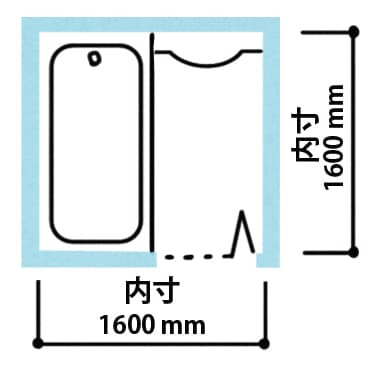 1616サイズの説明イラスト