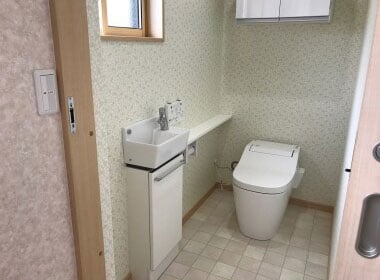 和式から洋式に変更したトイレ
