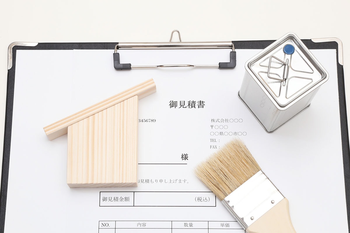 外壁塗装の見積書イメージ