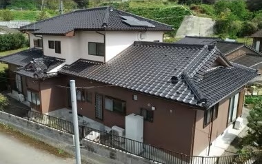 屋根を洗浄してきれいになった事例